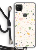 Terrazzo N°21: Pixel 4a Transparant Hoesje met koord