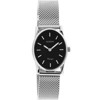 OOZOO Timepieces Horloge Vintage Ovaal Zilver/Zwart | C20257