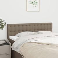 Hoofdborden 2 st 72x5x78/88 cm stof taupe