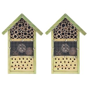 4x stuks doe-het-zelf insectenhotel/insecten nestkast 26 cm