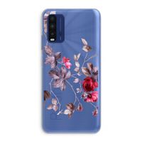 Mooie bloemen: Xiaomi Redmi 9T Transparant Hoesje