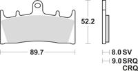 TRW Brake pad mcb 659 sv sintered metal