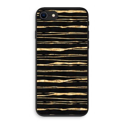 Gouden strepen: iPhone SE 2020 Biologisch afbreekbaar hoesje