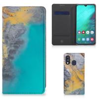 Samsung Galaxy A40 | Standcase | Marble Blue Gold