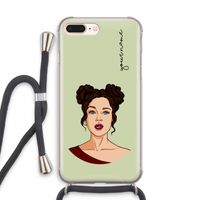Pop-Art Creator: iPhone 7 PLUS Transparant Hoesje met koord