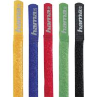 Hama 00020535 Klittenband kabelbinder Nylon Rood, Blauw, Zwart, Geel, Groen flexibel (l x b) 215 mm x 16 mm 5 stuk(s) - thumbnail