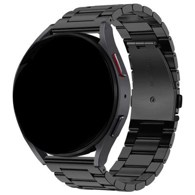 Samsung Galaxy Watch 6 Kralen Stalen Schakel Band - Zwart Samsung Galaxy Watch 6 Kralen Stalen Schakel Band - Zwart