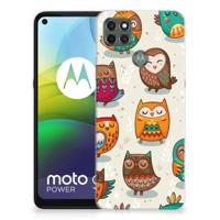 Motorola Moto G9 Power | TPU Hoesje | Vrolijke Uilen