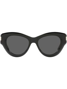 Saint Laurent Eyewear lunettes de soleil à monture papillon épaisse - Noir