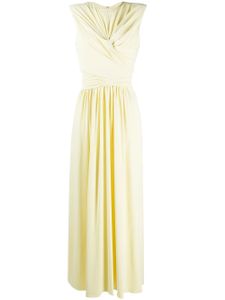 ISABEL MARANT robe évasée à fronces - Jaune