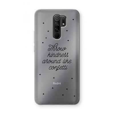 Confetti: Xiaomi Redmi 9 Transparant Hoesje