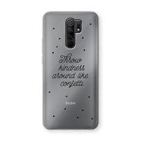Confetti: Xiaomi Redmi 9 Transparant Hoesje