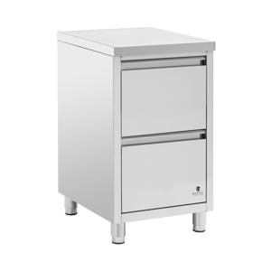 RVS werkkast - 2 lades - 50 x 60 cm - Royal Catering