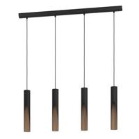 EGLO Barbotto Hanglamp - GU10 - 92,5 cm - Zwart|Bruin - Staal