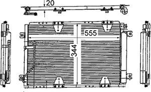 Condensor, airconditioning AC713000S