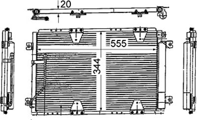 Condensor, airconditioning AC713000S