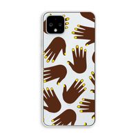 Hands dark: Pixel 4 XL Transparant Hoesje