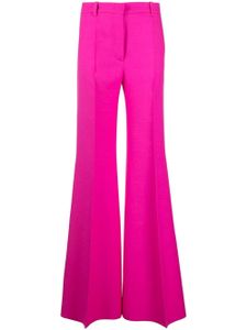 Valentino Garavani pantalon de tailleur à coupe évasée - Rose