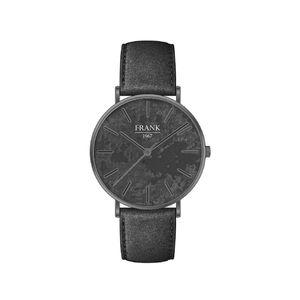 Frank 1967 7FW 0020 Horloge staal/leder grijs 42 mm