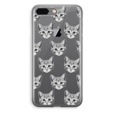 Kitten: iPhone 8 Plus Transparant Hoesje