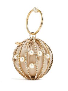 Rosantica Chloe faux-pearl sphere bag - Or