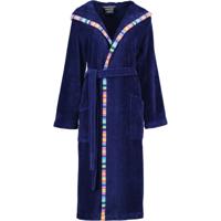 Cawö Cawo Dames Badjas met capuchon 840 11 marine Maat 46