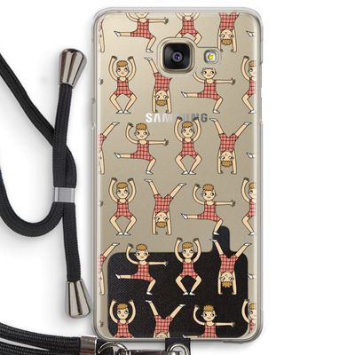 Gymboys: Samsung Galaxy A5 (2016) Transparant Hoesje met koord