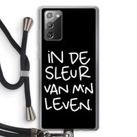 De Sleur: Samsung Galaxy Note 20 / Note 20 5G Transparant Hoesje met koord