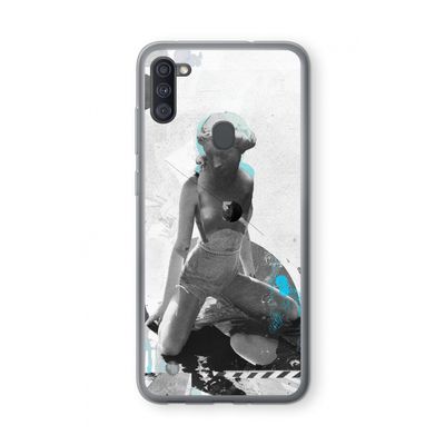 I will not feel a thing: Samsung Galaxy A11 Transparant Hoesje