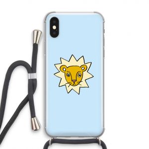 Kleine leeuw: iPhone X Transparant Hoesje met koord
