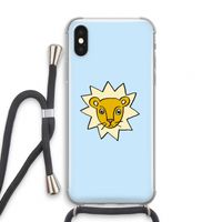Kleine leeuw: iPhone X Transparant Hoesje met koord