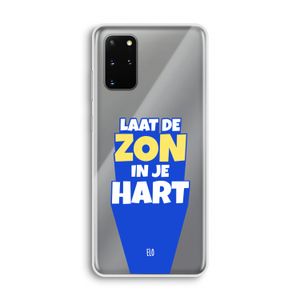 Laat de zon in je hart: Samsung Galaxy S20 Plus Transparant Hoesje