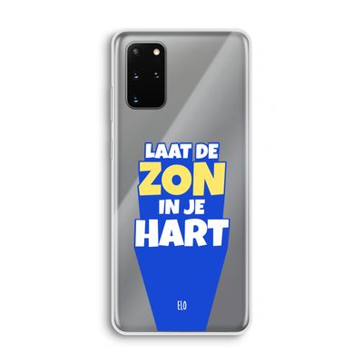 Laat de zon in je hart: Samsung Galaxy S20 Plus Transparant Hoesje
