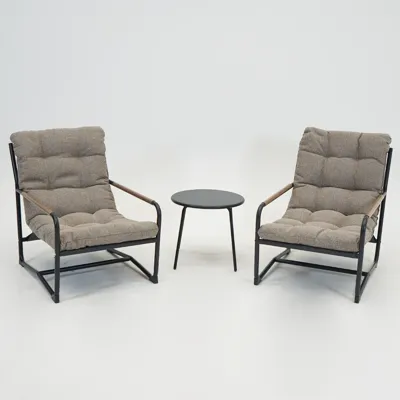 Vita Como loungestoel + bijzettafel