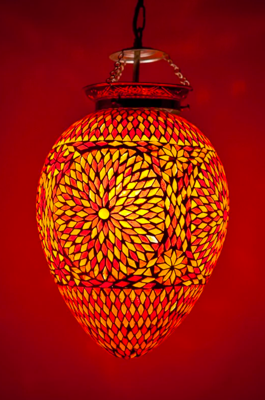 Hanglamp Roya papaya rood/oranje