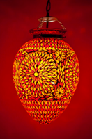 Hanglamp Roya papaya rood/oranje