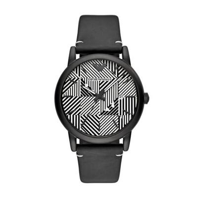 Emporio Armani heren Luigi zwart Ion verguld horloge - AR11136
