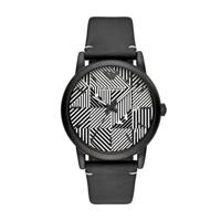Emporio Armani heren Luigi zwart Ion verguld horloge - AR11136