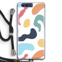 Memphis Shapes Blue: Honor 9 Transparant Hoesje met koord