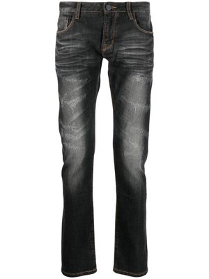Private Stock jean skinny à effet usé - Gris