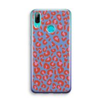 Leopard blue: Huawei P Smart (2019) Transparant Hoesje