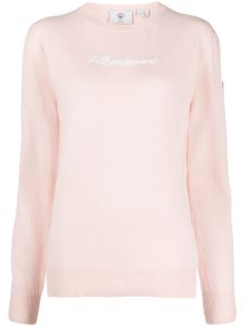 Rossignol pull à logo brodé - Rose