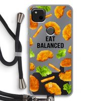 Eat Balanced: Pixel 4a Transparant Hoesje met koord