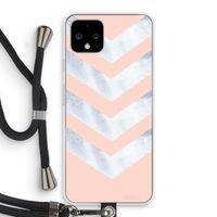 Marmeren pijlen: Pixel 4 Transparant Hoesje met koord