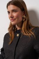 Sanny sparkle waffle blazer - black/gold - 13337