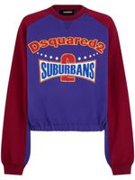 DSQUARED2 sweat en coton à imprimé graphique - Bleu