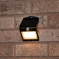 LED&apos;s Light Solar LED Buitenlamp met Bewegingssensor 220 - 3 lichtstanden - Automatisch aan/uit - Zwart