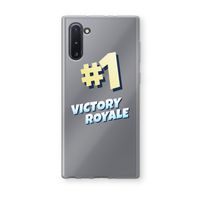 Victory Royale: Samsung Galaxy Note 10 Transparant Hoesje Victory Royale: Samsung Galaxy Note 10 Transparant Hoesje