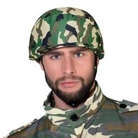 Boland Carnaval verkleed soldaten/leger Helm - camouflage print - voor volwassenen   -