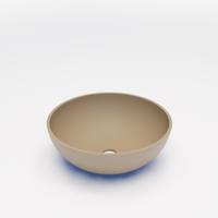 Waskom BWS Dorn 40X40X15 cm Rond Solid Beige Mat Boss & Wessing Waskom BWS Dorn 40X40X15 cm Rond Solid Beige Mat Boss & Wessing